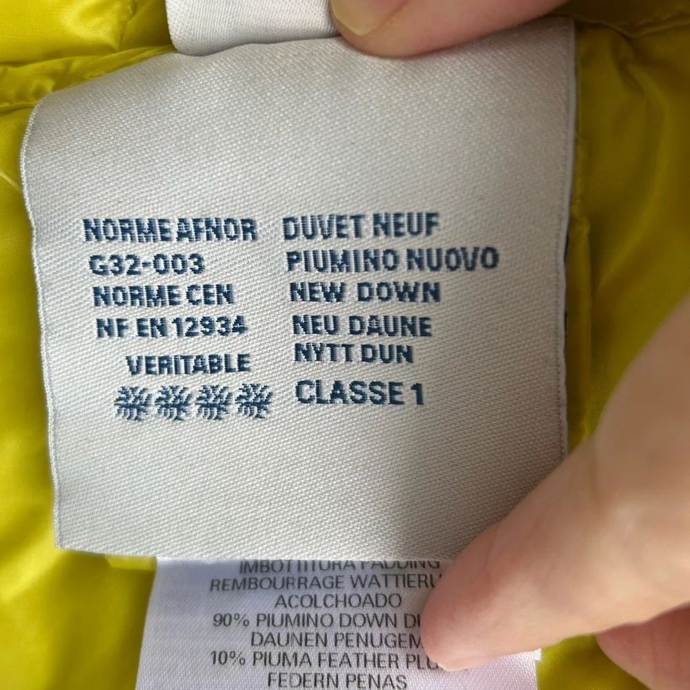 Moncler Citrine Kids Down Vest, size 12 - Picture 12 of 14